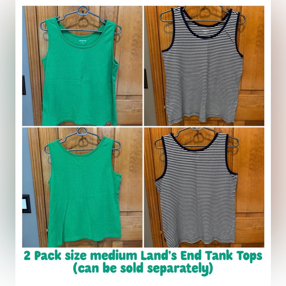 Lands End 2 pack of ladies tank tops- size medium (10-12)